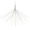 20" LED Lighted Firework Silver Branch Christmas Decoration